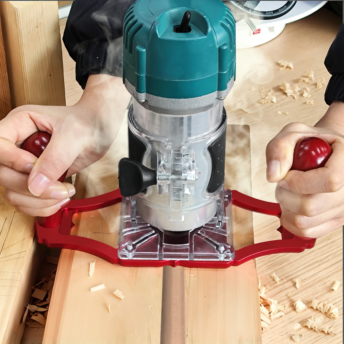 Woodworking Cnc Machine - Router Base with Handles & Centerline