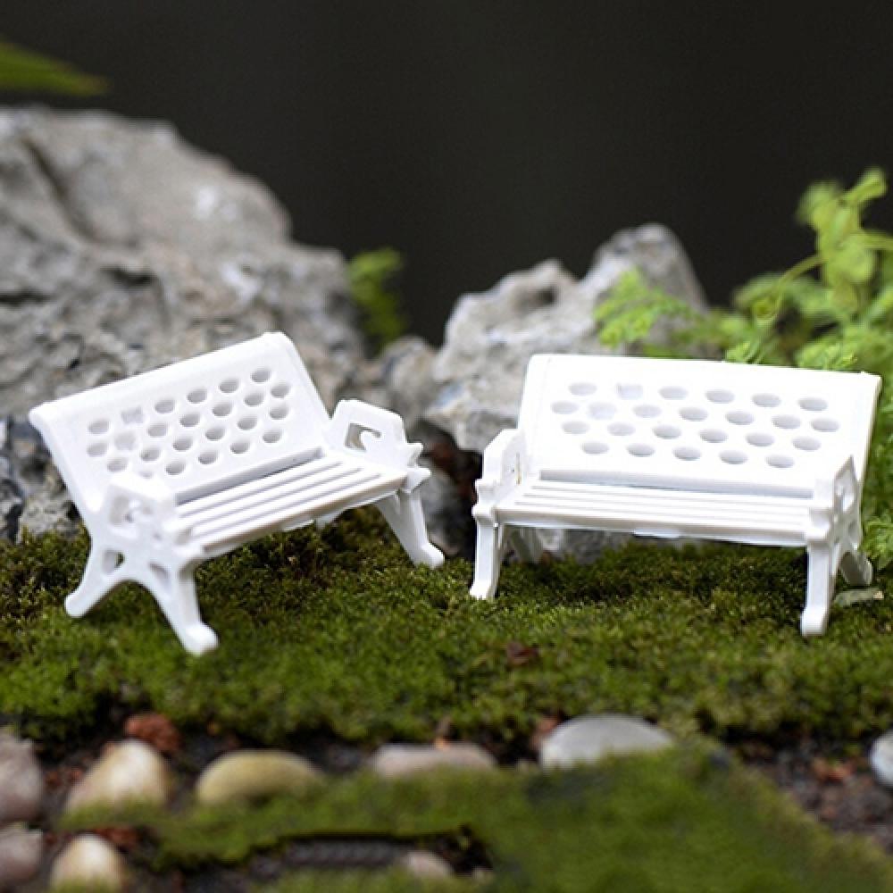 2Pcs Mini Park Seat Bench Cute - Woodworking Resin recension och pris