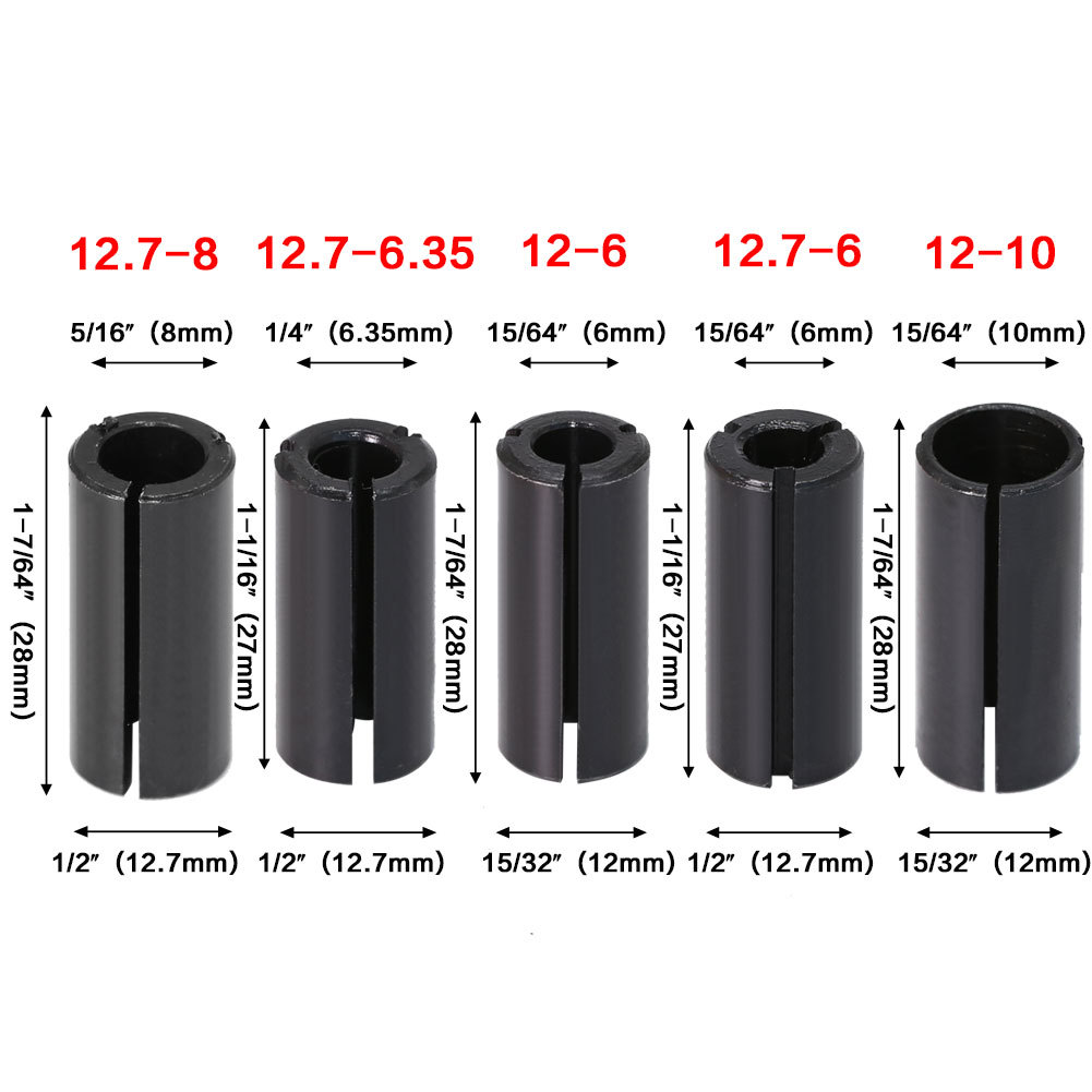 JGZUI Shank Reducer Collet Sle - Woodworking Router Templates recension och pris