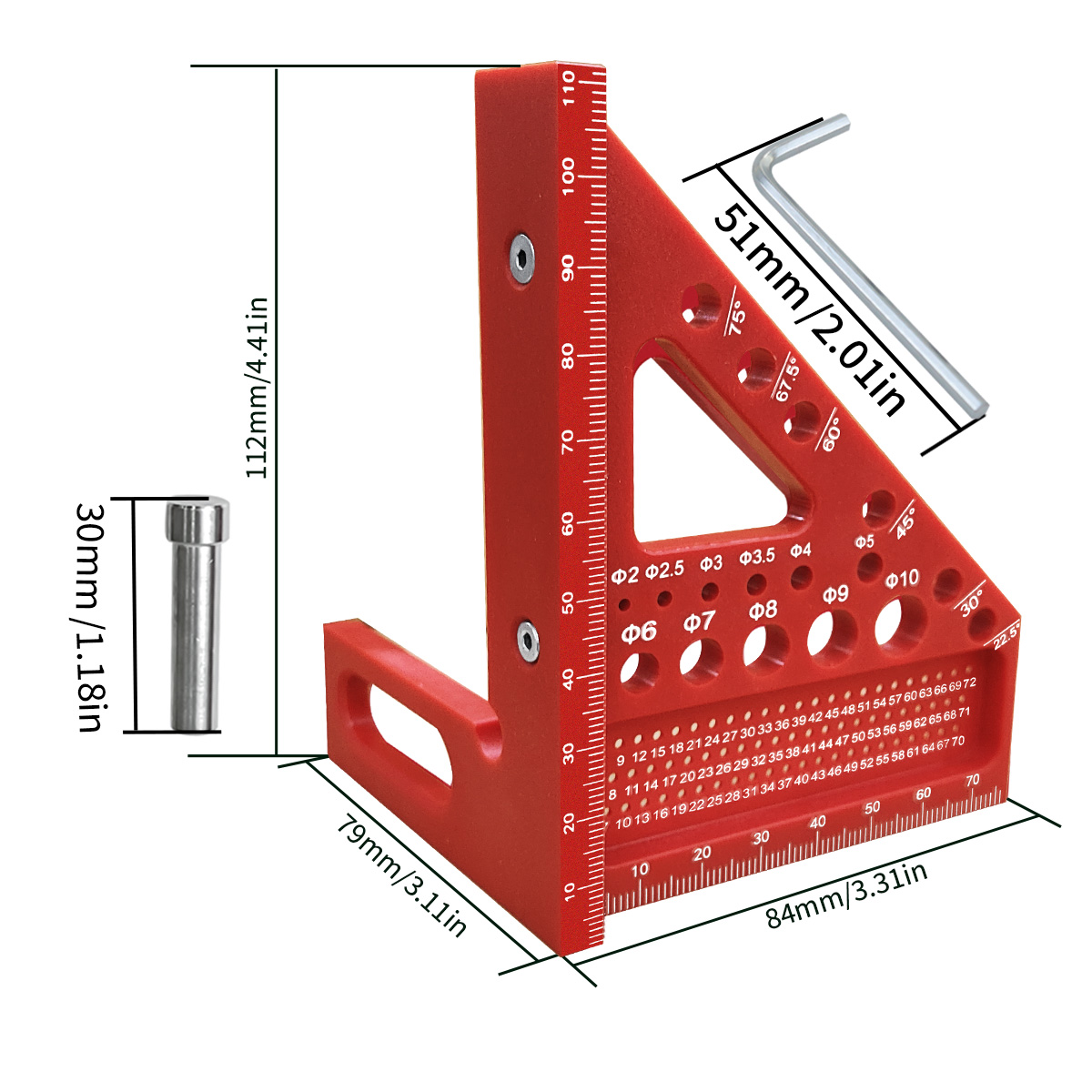 3D Multi-Angle Measuring Ruler - Woodworking For Engineers recension och pris
