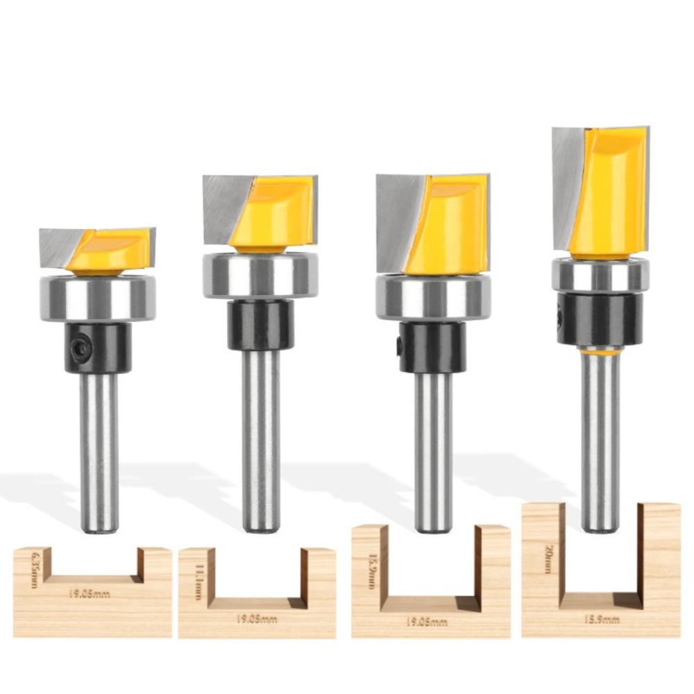 1/4Inch Shank Flush Trim Route - Woodworking Router Templates recension och pris
