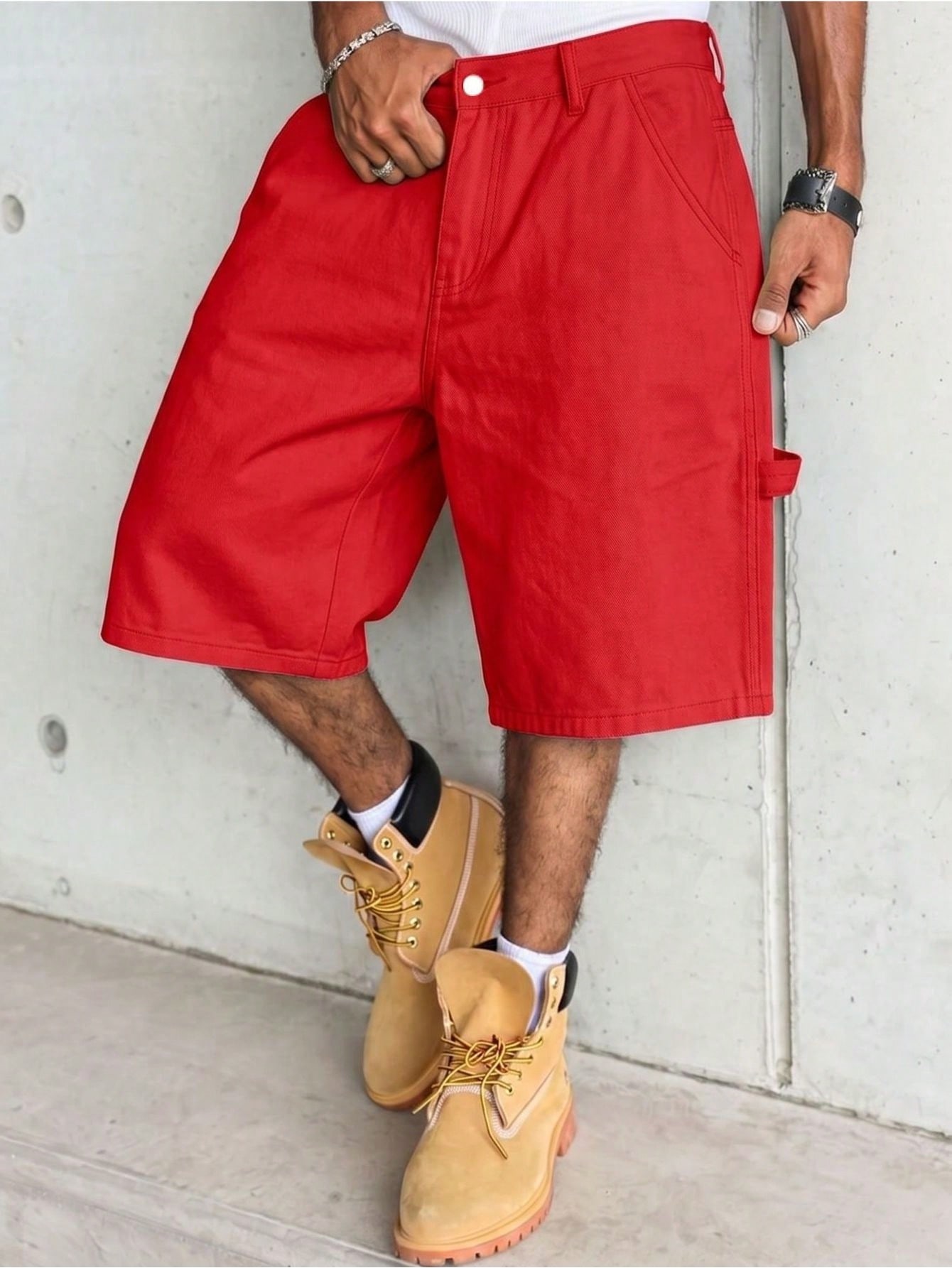 Men's Solid Bright Red Carpent - Woodworking Overalls recension och pris
