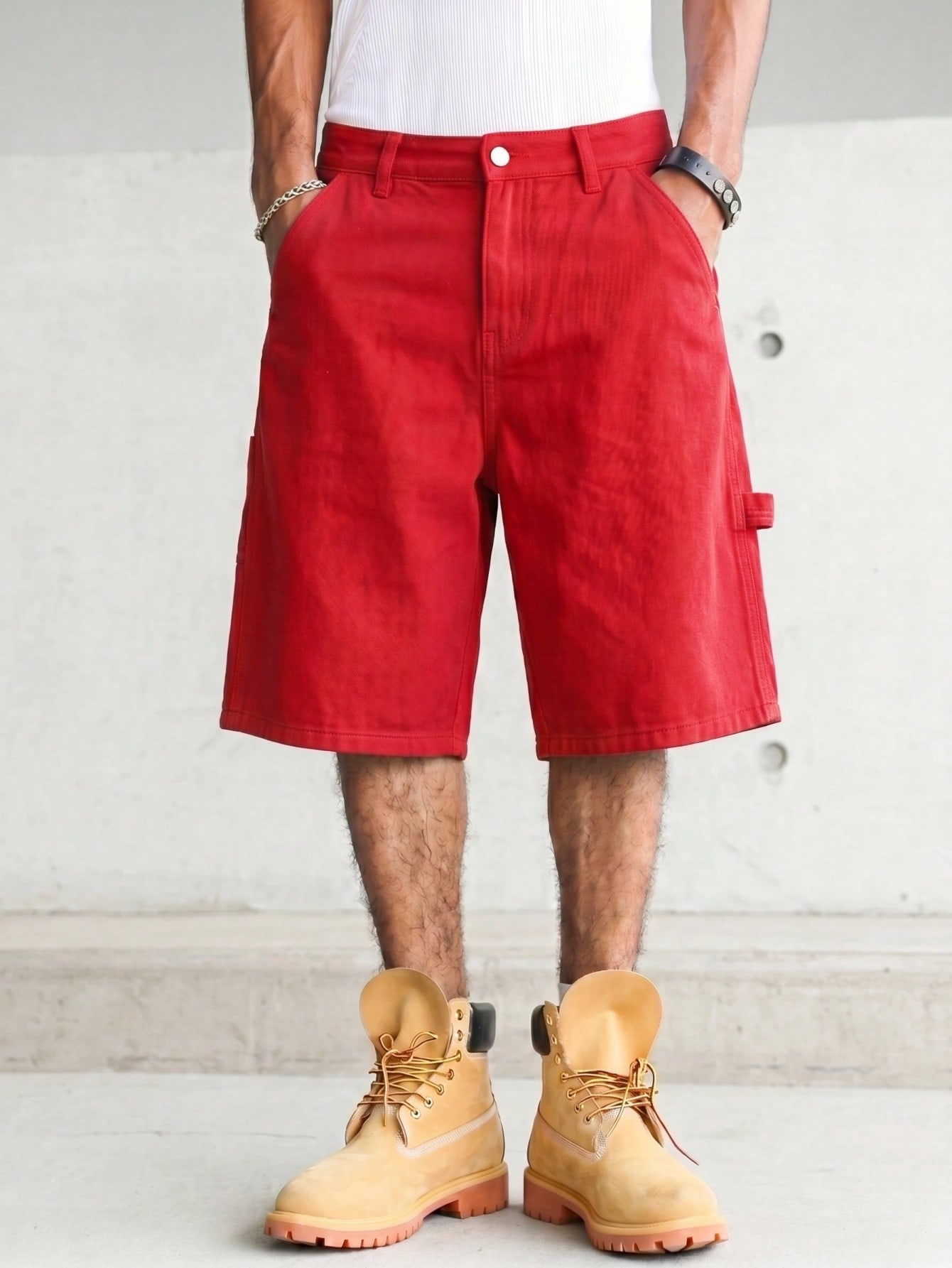 Men's Solid Bright Red Carpent - Woodworking Overalls recension och pris