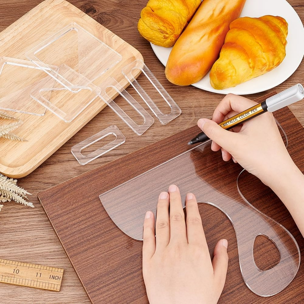 7Pcs Charcuterie Template Acry - Woodworking Cnc Machine recension och pris