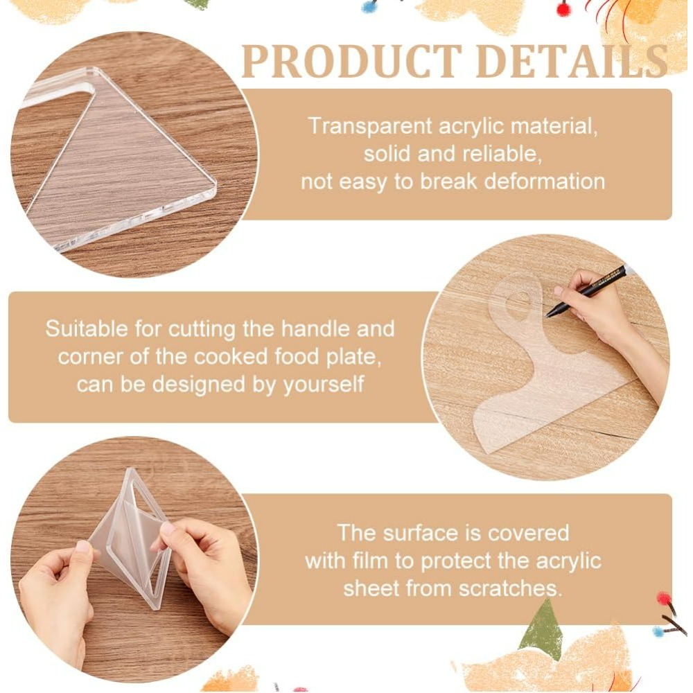 7Pcs Charcuterie Template Acry - Woodworking Cnc Machine recension och pris
