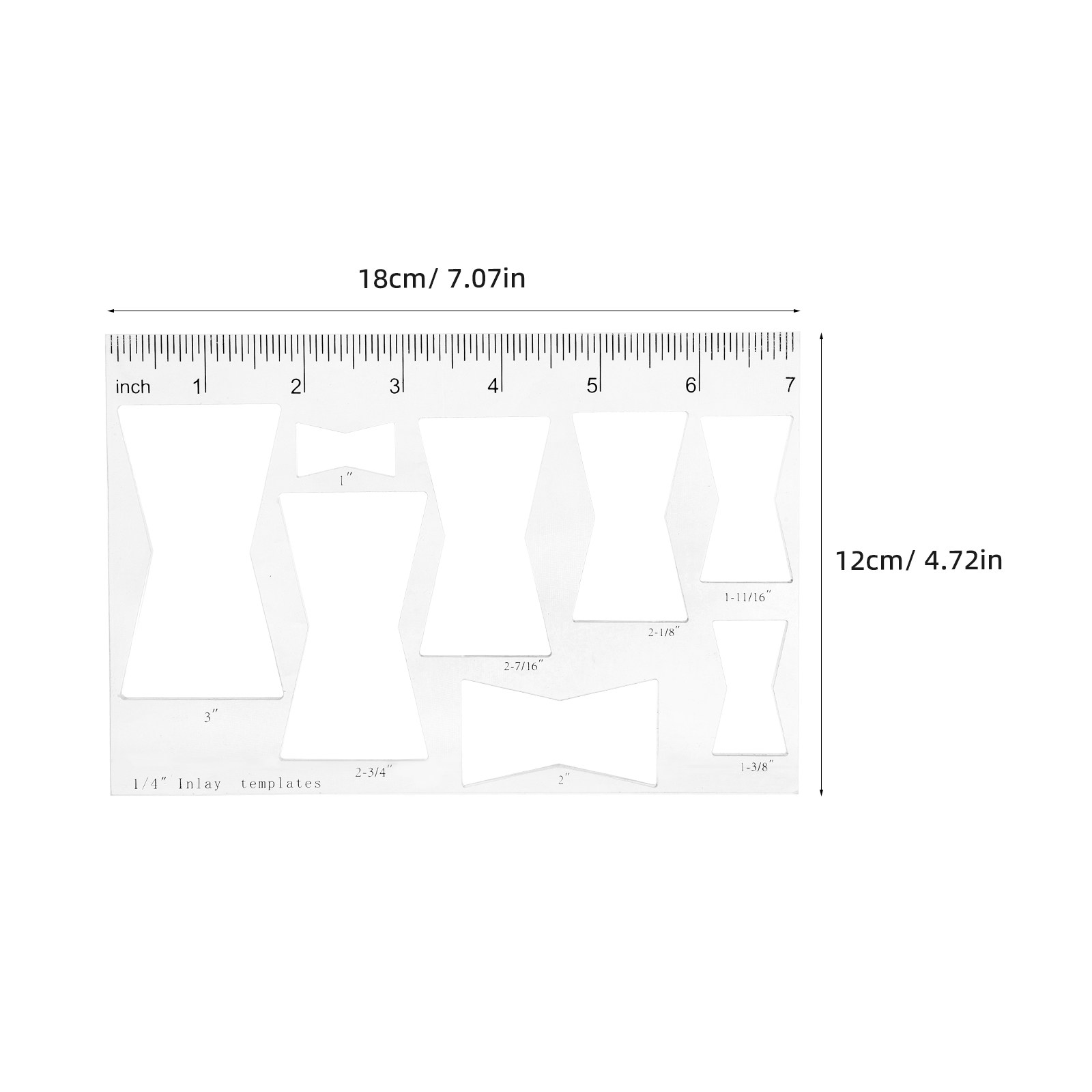 5Mm Acrylic Bowtie Router Temp - Woodworking Router Templates recension och pris