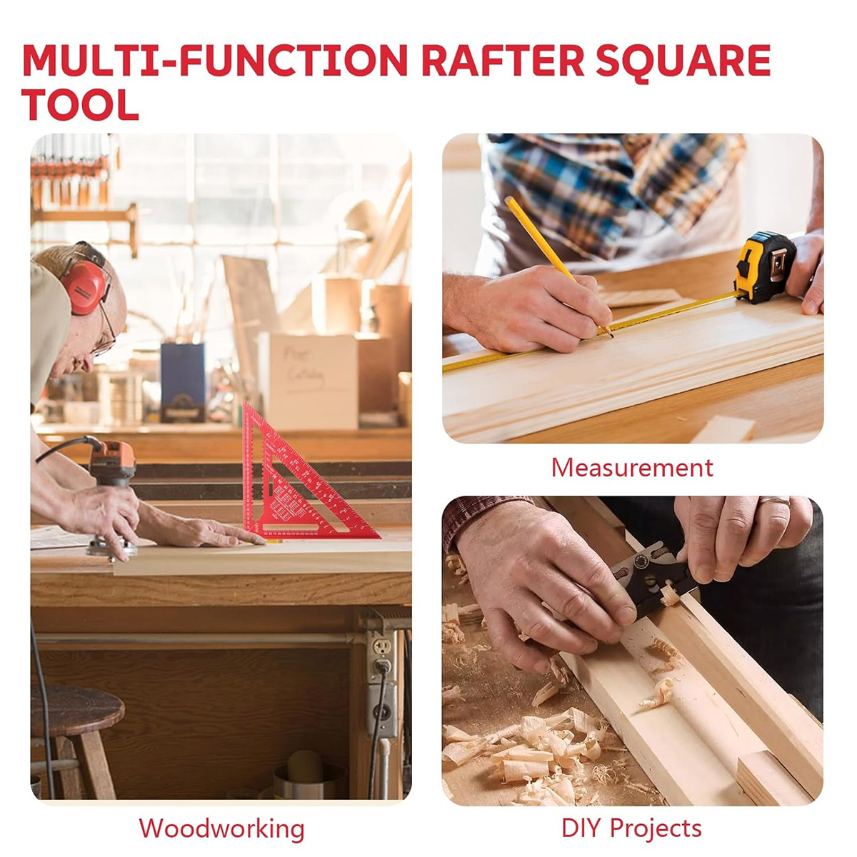 Aluminum Alloy Speed Square Hi - Woodworking Basics recension och pris