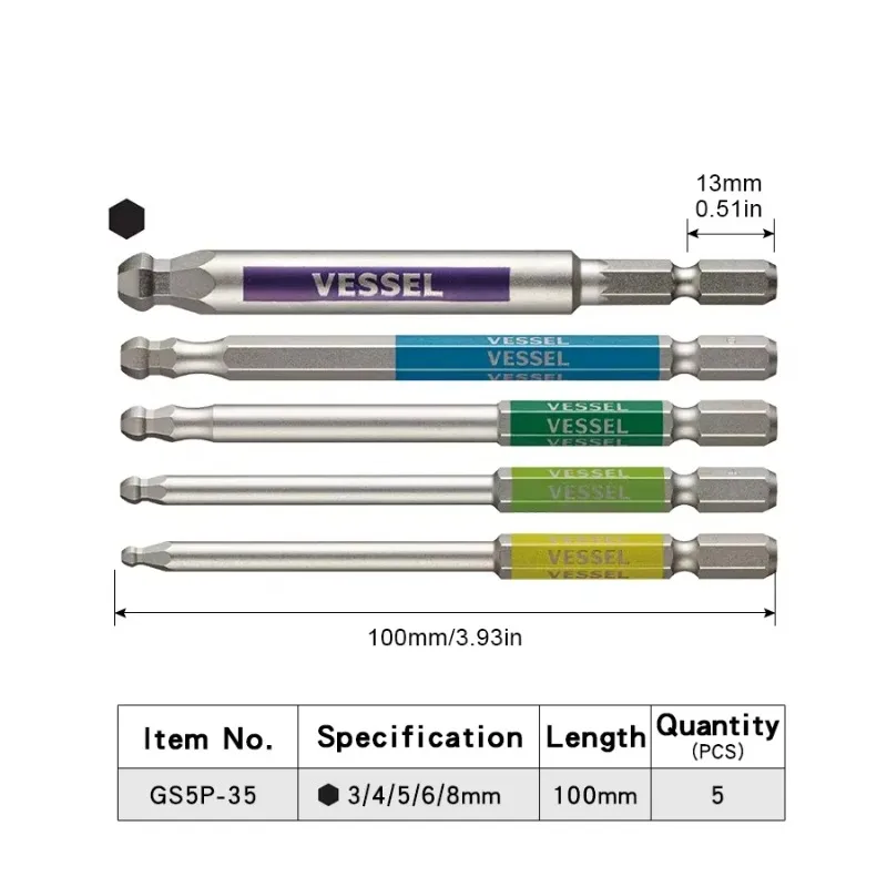 VESSEL JIS GSBP Series Bit Set - Woodworking In Japan recension och pris