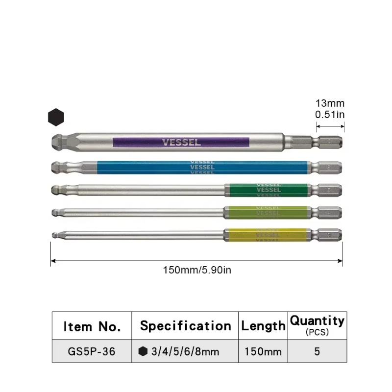 VESSEL JIS GSBP Series Bit Set - Woodworking In Japan recension och pris