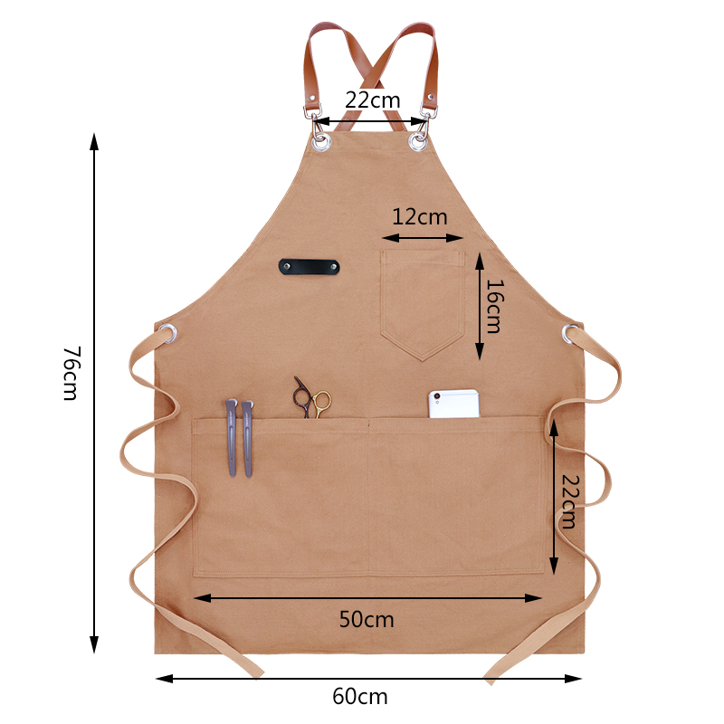 Durable Thickened Canvas Apron - Woodworking Overalls recension och pris