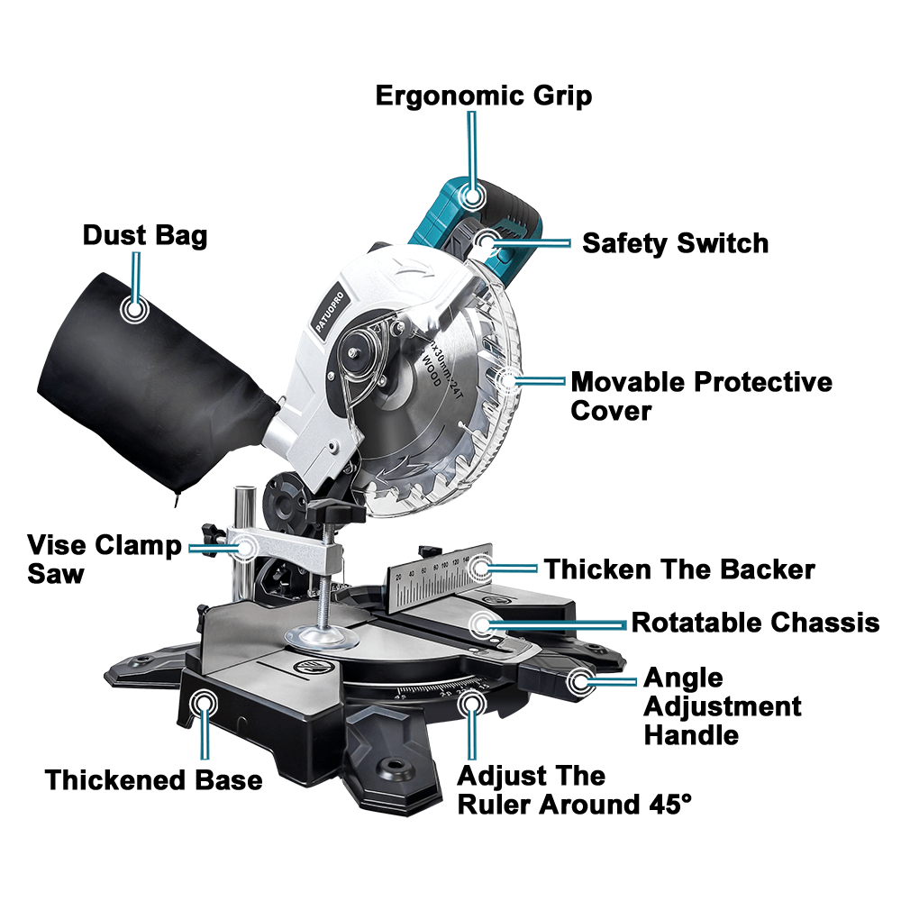 Brushless Miter Saw Cordless M - Woodworking Edge Corner Planer recension och pris