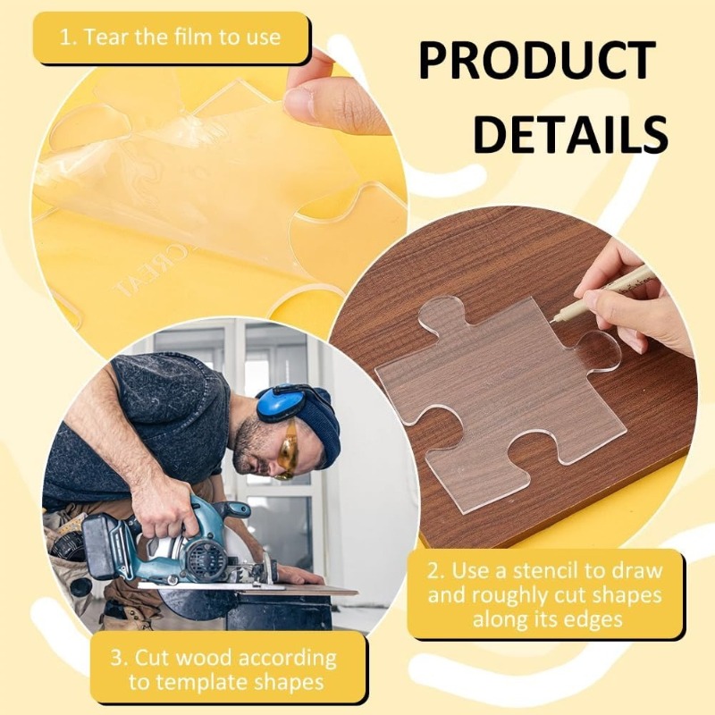 Acrylic Puzzle Woodworking Tem - Woodworking Router Templates recension och pris