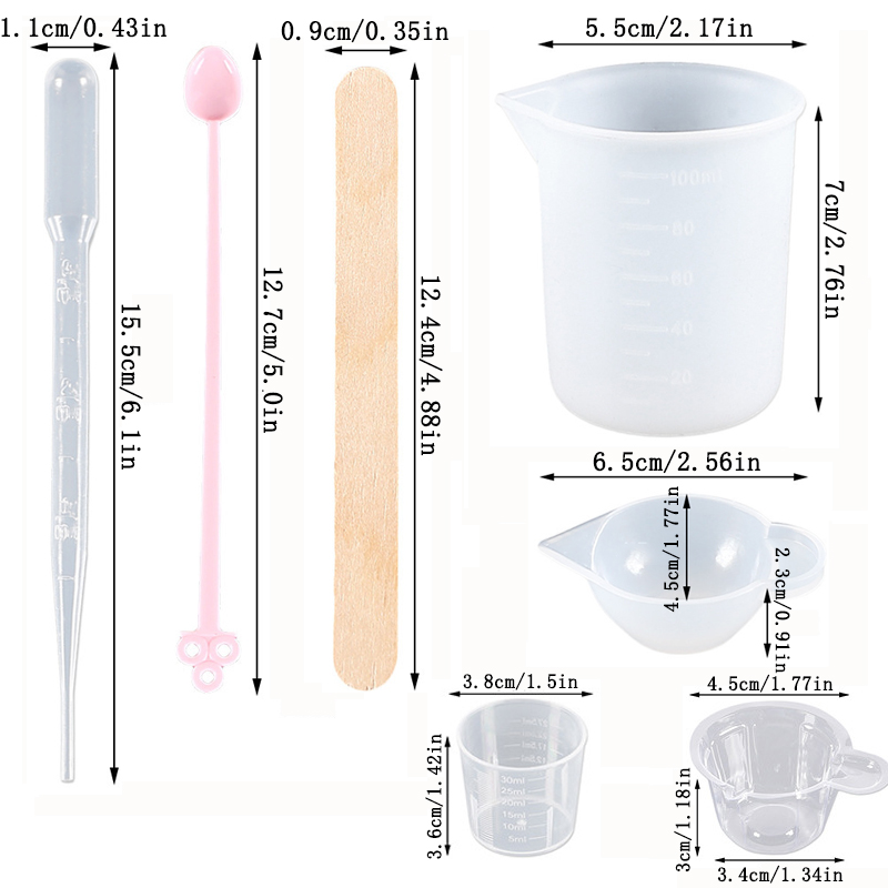 Epoxy Resin Tools Kit Silicone - Woodworking Resin recension och pris