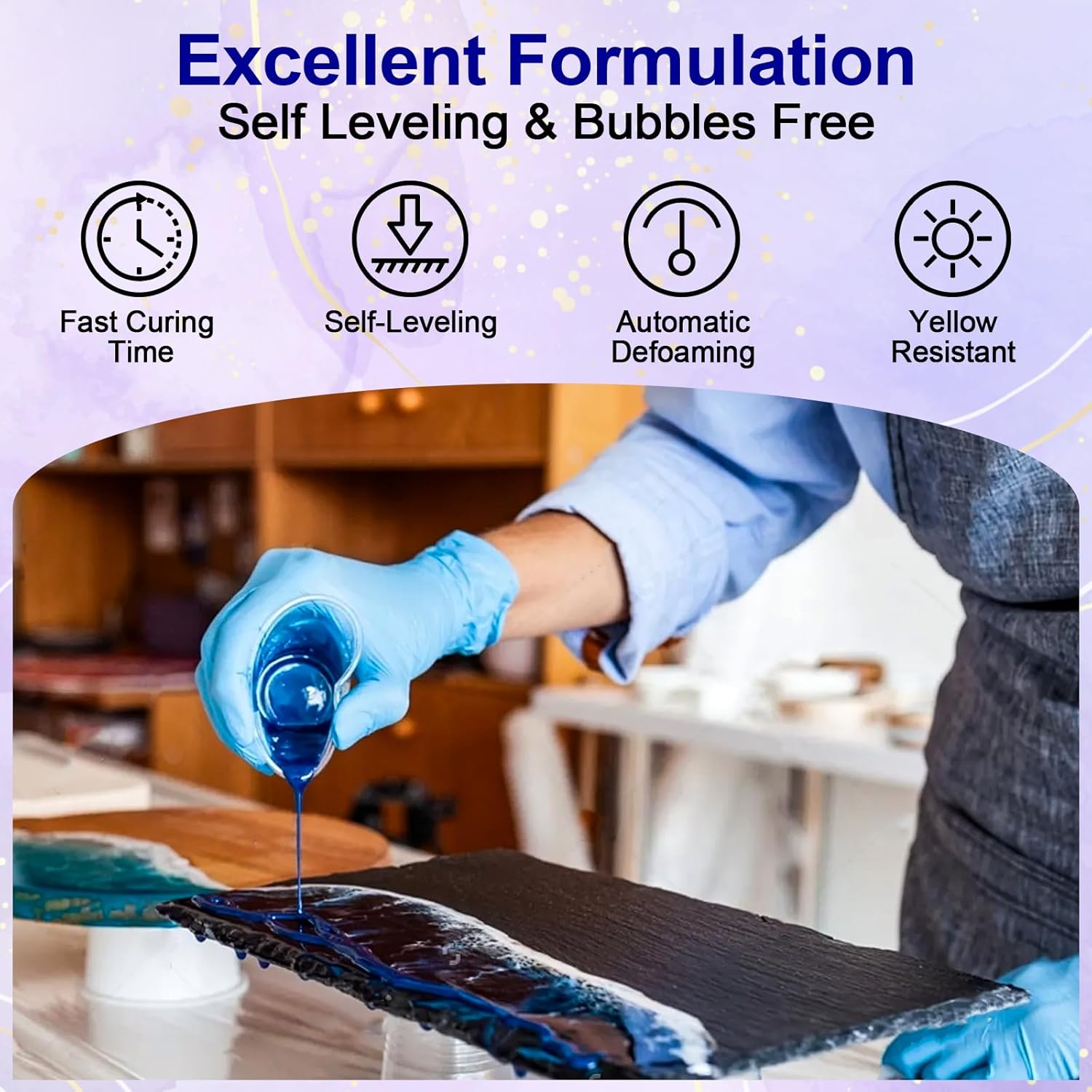 Clear Epoxy Resin AB Glue Hard - Woodworking Resin recension och pris