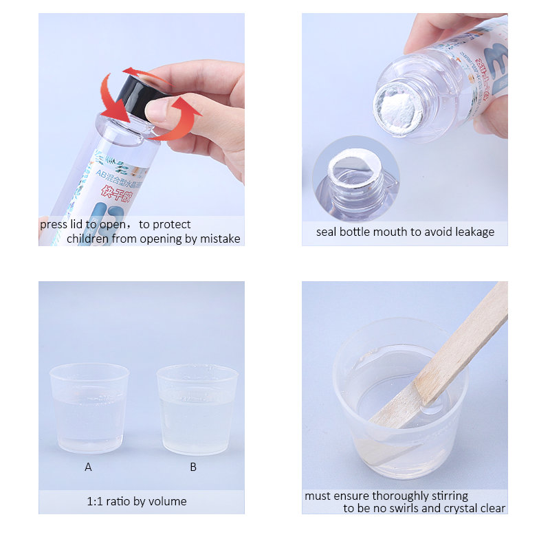 1:1 Clear Epoxy Resin Crystal  - Woodworking Resin recension och pris