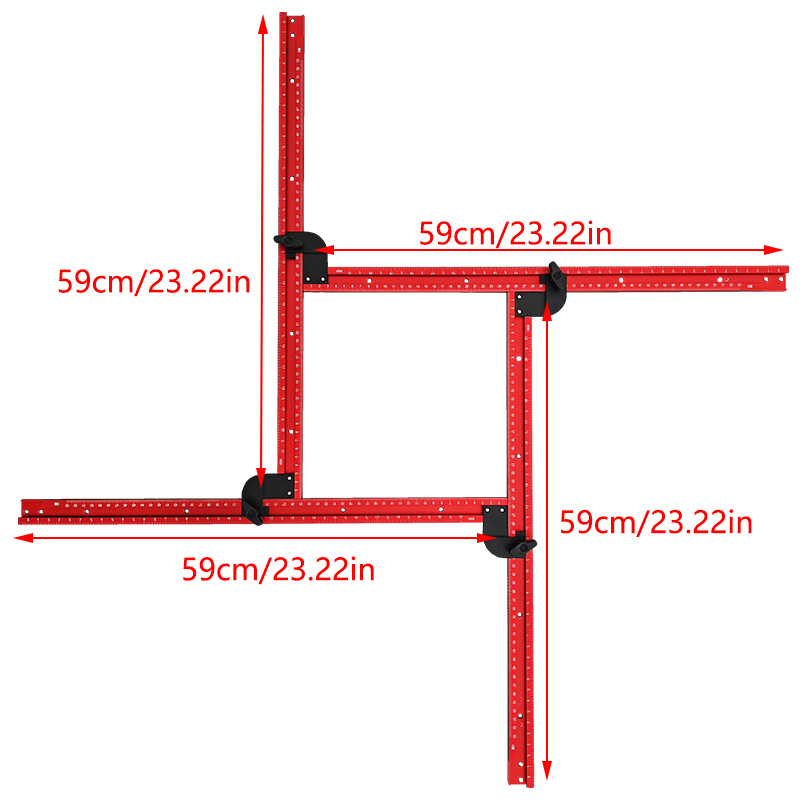 59cm Adjustable Square Router  - Woodworking Router Templates recension och pris
