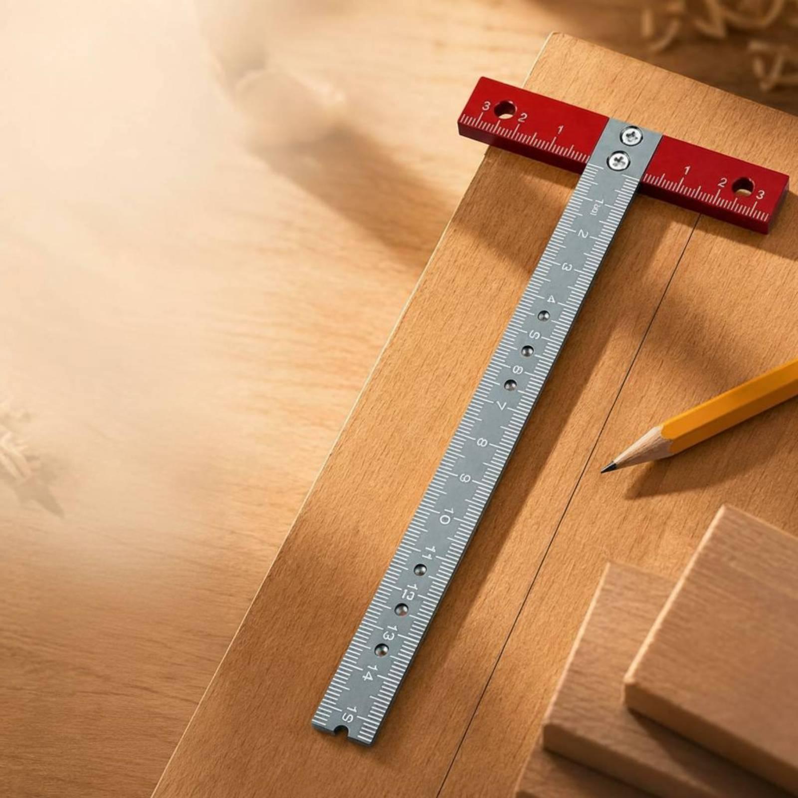 T Shaped Ruler Accurate Markin - Woodworking Workshop Layout recension och pris