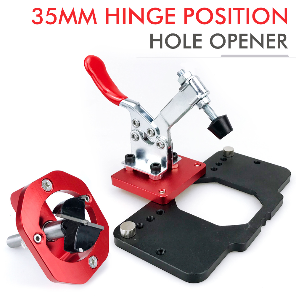 35mm Concealed Door Hinge Jig  - Woodworking Router Templates recension och pris