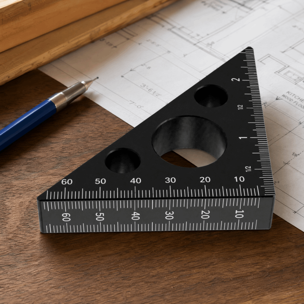 Aluminum Alloy Triangle Ruler  - Woodworking Workshop Layout recension och pris