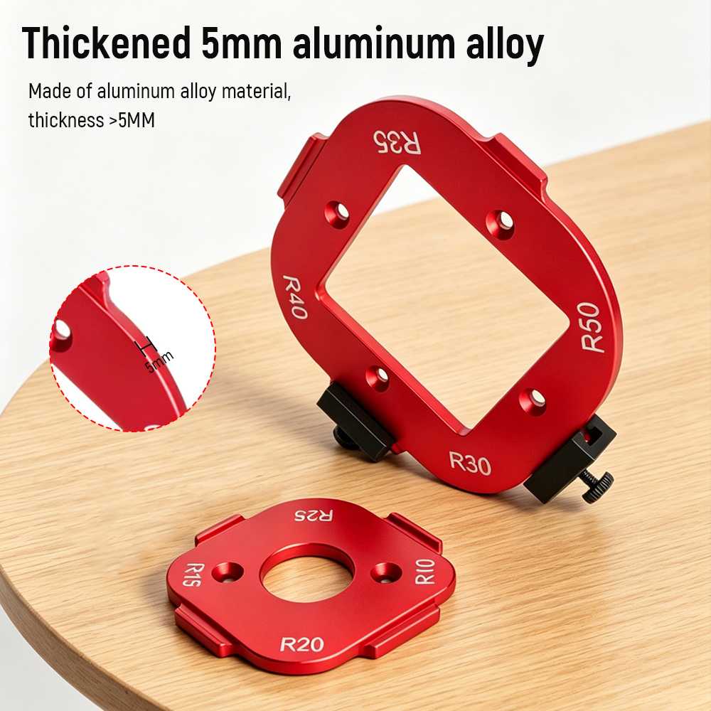 Aluminum Round Corner Radius T - Woodworking Router Templates recension och pris
