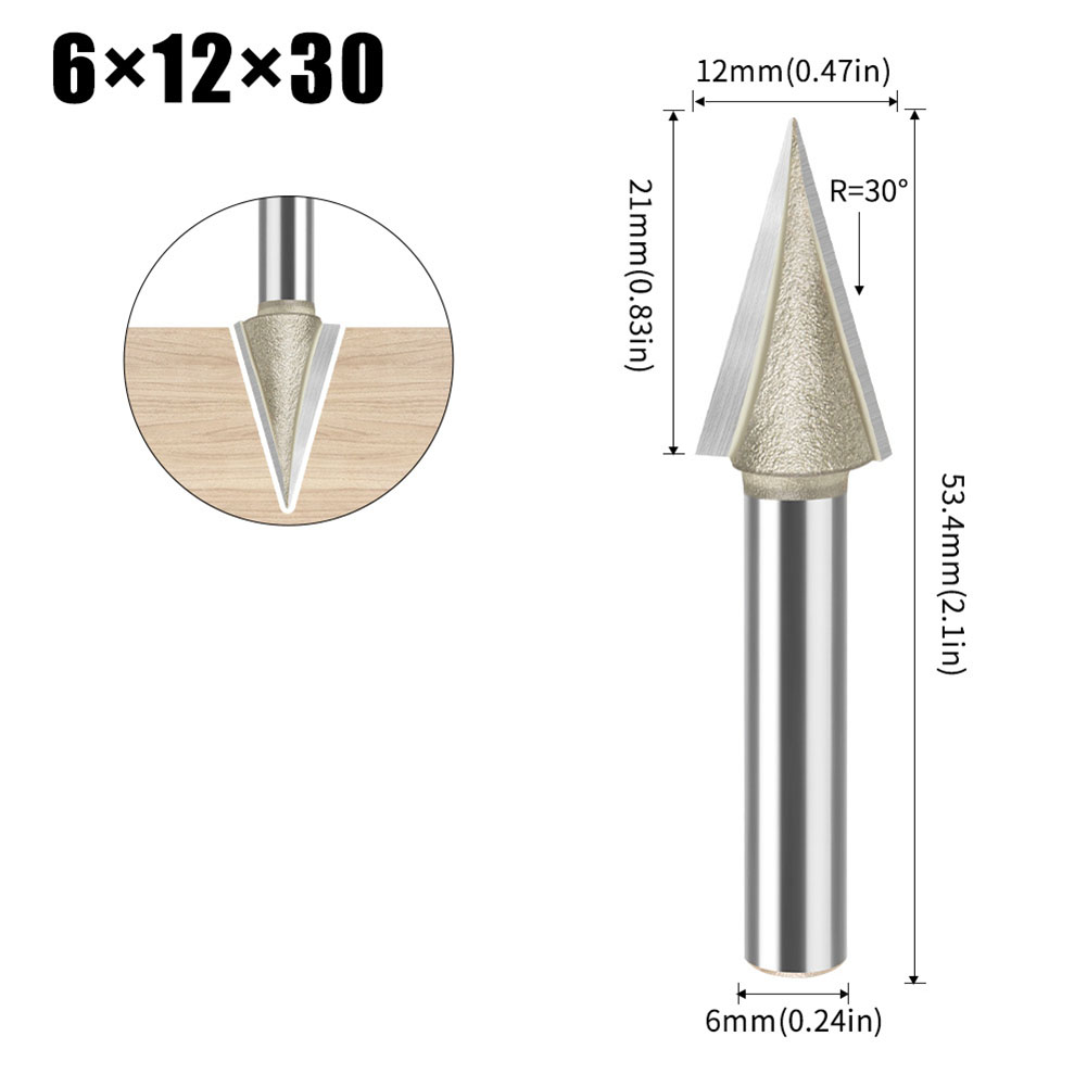 Carbide V Bit 30 Degree V Shap - Woodworking Or Woodworking recension och pris