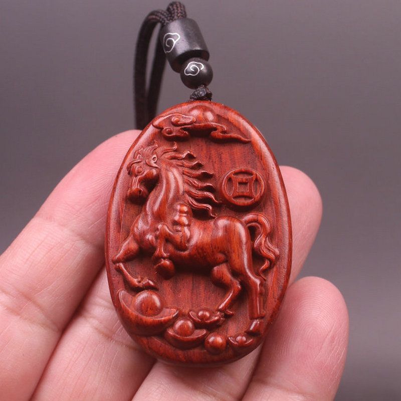 Red Sandalwood Zodiac Animal W - Woodworking Horse recension och pris