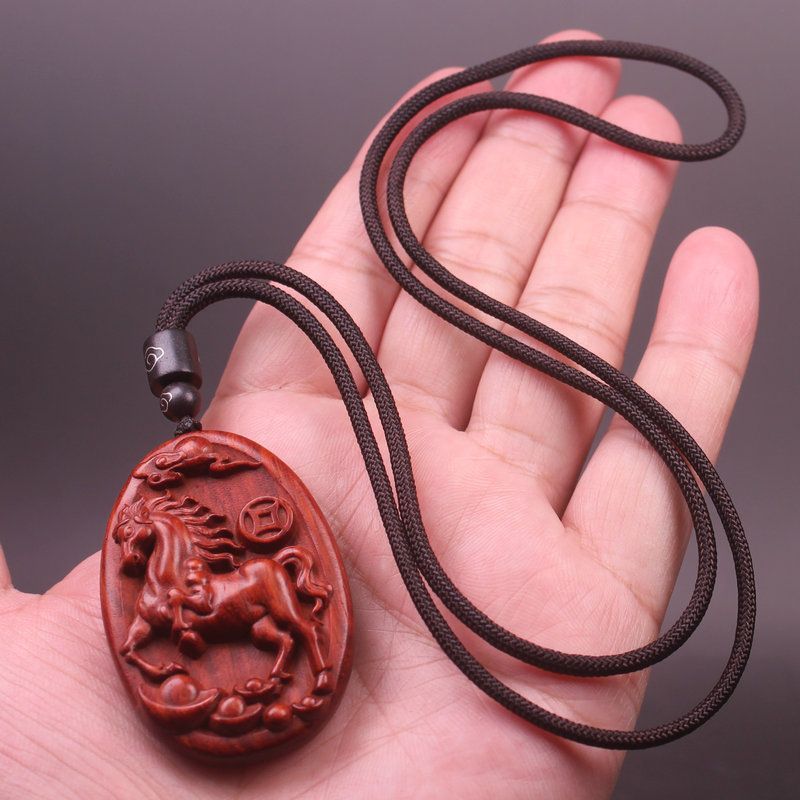 Red Sandalwood Zodiac Animal W - Woodworking Horse recension och pris