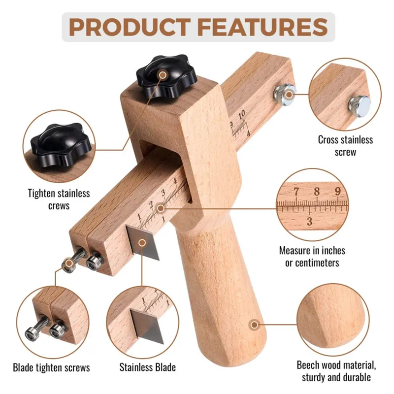New Adjustable Leather Strap B - Woodworking Veneer Cutter recension och pris