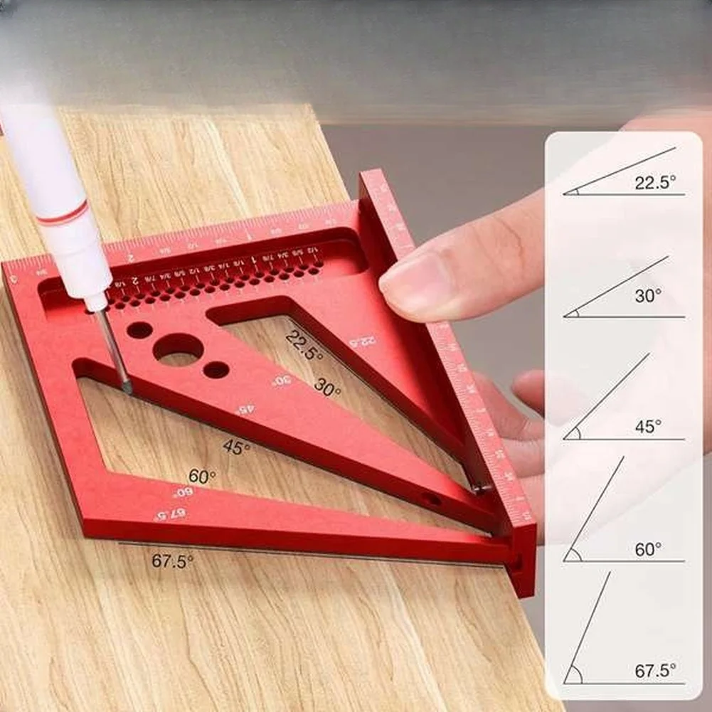 Red 3D Multi Angle Measuring R - Woodworking Workshop Layout recension och pris